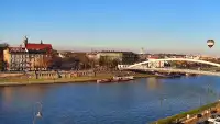 Kraków - widok na Most im. Marszałka Józefa Piłsudskiego i Wisłę NOWOŚĆ