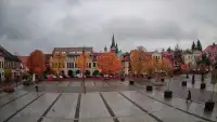 Widok z kamery na Myślenice – miasto powiatowe w woj. małopolskim.