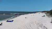 Widok z kamery na molo i plażę w Niechorzu - NOWOŚĆ