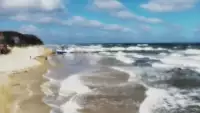 Widok z kamery na molo i plażę w Niechorzu - NOWOŚĆ