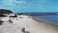 Widok z kamery na molo i plażę w Niechorzu - NOWOŚĆ