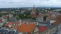Kamera z panoramicznym widokiem na Olsztyn.