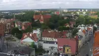 Kamera z panoramicznym widokiem na Olsztyn.