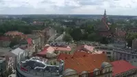 Kamera z panoramicznym widokiem na Olsztyn.