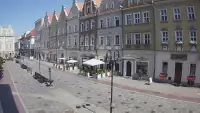 Widok online na opolską Aleję Gwiazd znajdującą się na Rynku