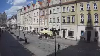 Widok online na opolską Aleję Gwiazd znajdującą się na Rynku