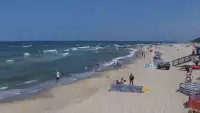 Pobierowo kamera na miasto i plażę