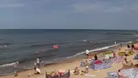 Pobierowo kamera na miasto i plażę
