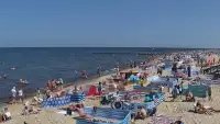 Pobierowo kamera na miasto i plażę