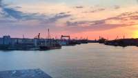 Widok na Port Morski w Gdyni
