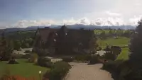 Widok na Hotel Redyk w Ząbie koło Zakopanego