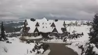 Widok na Hotel Redyk w Ząbie koło Zakopanego