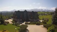 Widok na Hotel Redyk w Ząbie koło Zakopanego