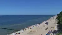 Widok z Kamery na plażę w Rewalu