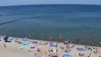Widok z Kamery na plażę w Rewalu
