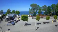Widok z Kamery na deptak w REWALU na żywo