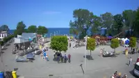 Widok z Kamery na deptak w REWALU na żywo