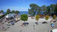Widok z Kamery na deptak w REWALU na żywo