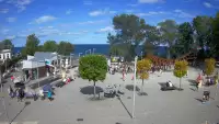 Widok z Kamery na deptak w REWALU na żywo