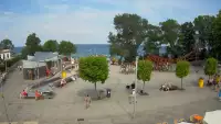 Widok z Kamery na deptak w REWALU na żywo