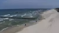 Widok na plaże w ROGOWIE