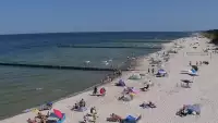 Widok na plaże w ROGOWIE