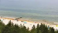 Widok na plażę w ROGOWIE