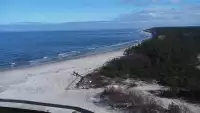 Kamera z widokiem na plażę w Rowach woj. pomorskie.