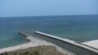 Kamera z widokiem na plażę w Rowach woj. pomorskie.