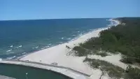 Kamera z widokiem na plażę w Rowach woj. pomorskie.