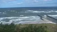Kamera z widokiem na plażę w Rowach woj. pomorskie.