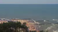 Kamera z widokiem na plażę w Rowach woj. pomorskie.
