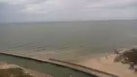 Kamera z widokiem na plażę w Rowach woj. pomorskie.