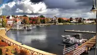 Widok na Jezioro i Marinę w RYNIE - KAMERA LIVE