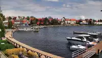 Widok na Jezioro i Marinę w RYNIE - KAMERA LIVE