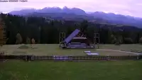 Kamera prezentuje ujęcie na Tatry.