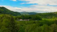 Widok z pienińskiego schroniska Orlica