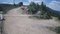 Zdjęcie z kamery na górną stację w ośrodku narciarskim Skolnity ski w Wiśle.