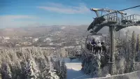 Skolnity SKI w WIŚLE - widok na kolej krzesełkową.