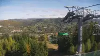 Skolnity SKI w WIŚLE - widok na kolej krzesełkową.