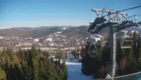 Skolnity SKI w WIŚLE - widok na kolej krzesełkową.