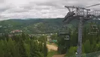 Skolnity SKI w WIŚLE - widok na kolej krzesełkową.