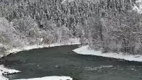 Szczawnica i widok na Dunajec i tratwy flisaków.