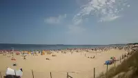 Kamera na plażę w Świnoujściu na żywo przepływające promy.