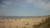 Kamera na plażę w Świnoujściu na żywo przepływające promy.