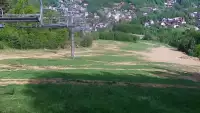 Widok na stację narciarską Szklana Góra w Harbutowicach.