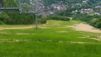 Widok na stację narciarską Szklana Góra w Harbutowicach.