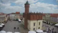 Obraz na centrum Starego Miasta w Tarnowie na żywo