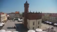 Obraz na centrum Starego Miasta w Tarnowie na żywo