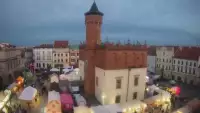 Obraz na centrum Starego Miasta w Tarnowie na żywo